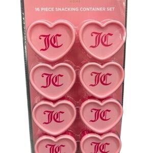 Juicy Couture Pink Heart Snacking Container Set